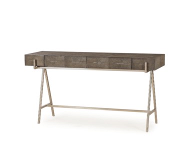 Sampson Console Table - Charcoal Shagreen
